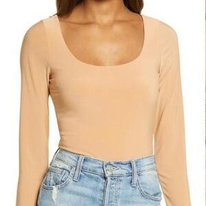 Leith Nude Long Sleeve Bodysuit